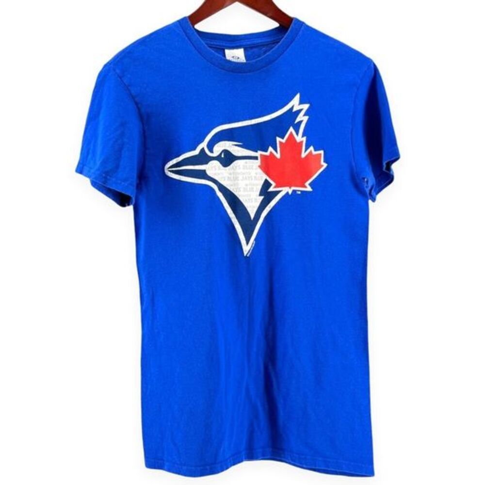 Toronto Blue Jays Mens Graphic T-Shirt Blue Prima Cotton size S